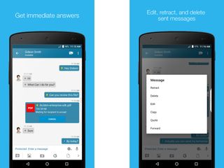 Blackberry Messenger Enterprise (Android, iOS: Free)