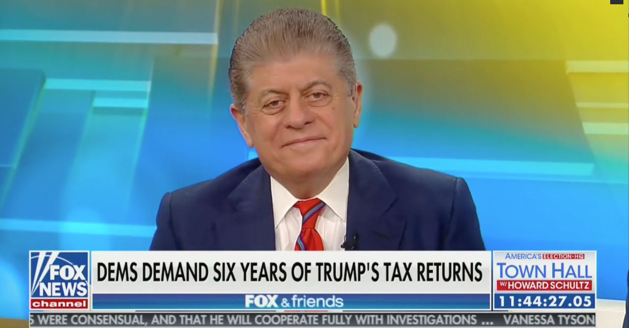 Napolitano on Trump.