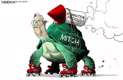 Political Cartoon U.S. McConnell scotus nomination