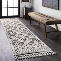 nuLOOM Ansley Soft Lattice Textured Tassel Runner Rug, 2' 6" x 8'|&nbsp;$102 $46.44 at Amazon (save $56)