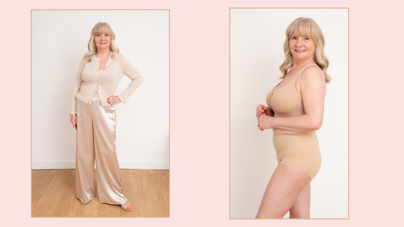 Julie Player wearing Magisculpt knickers