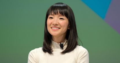 Marie Kondo speaks on stage during the BlueCurrent session at the Cannes Lions 2019