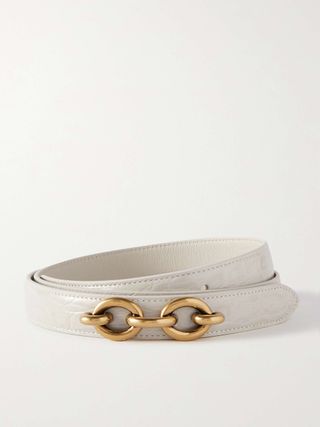 Le Maillon Croc-Effect Leather Belt