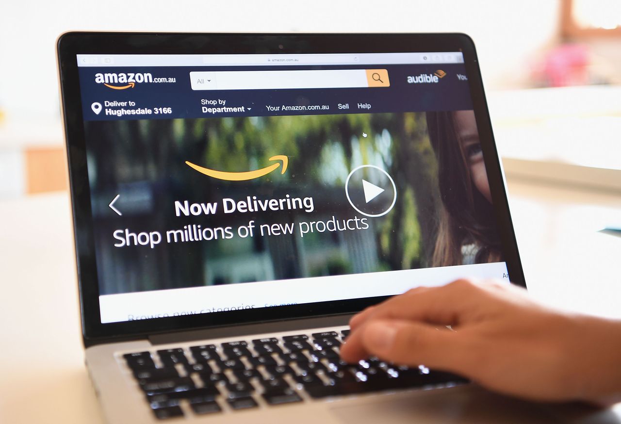 Amazon homepage.