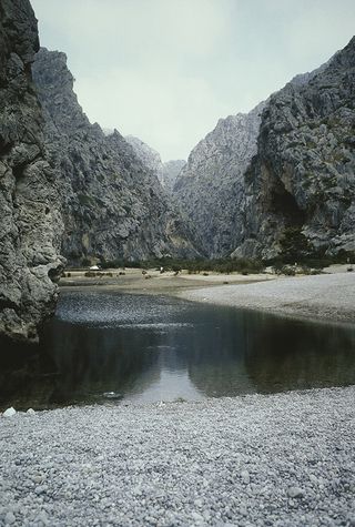 Creek, Majorca, Spain, 1987, by Daniel Boudinet