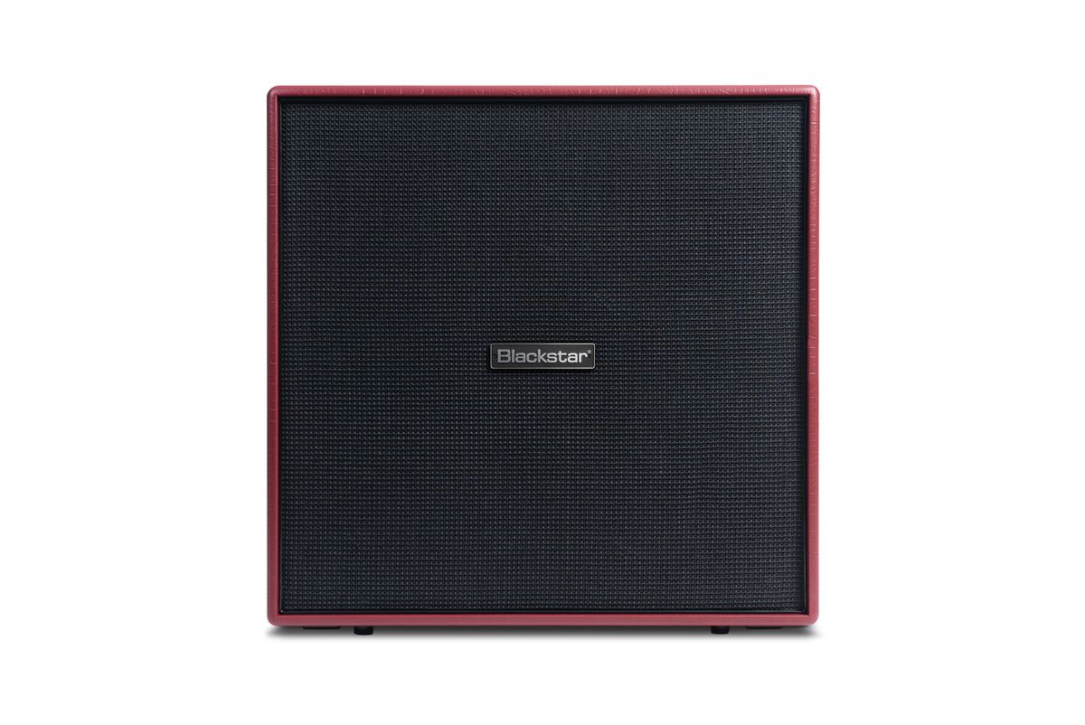 Blackstar's DA412 cabinet, pictured from the front and rear