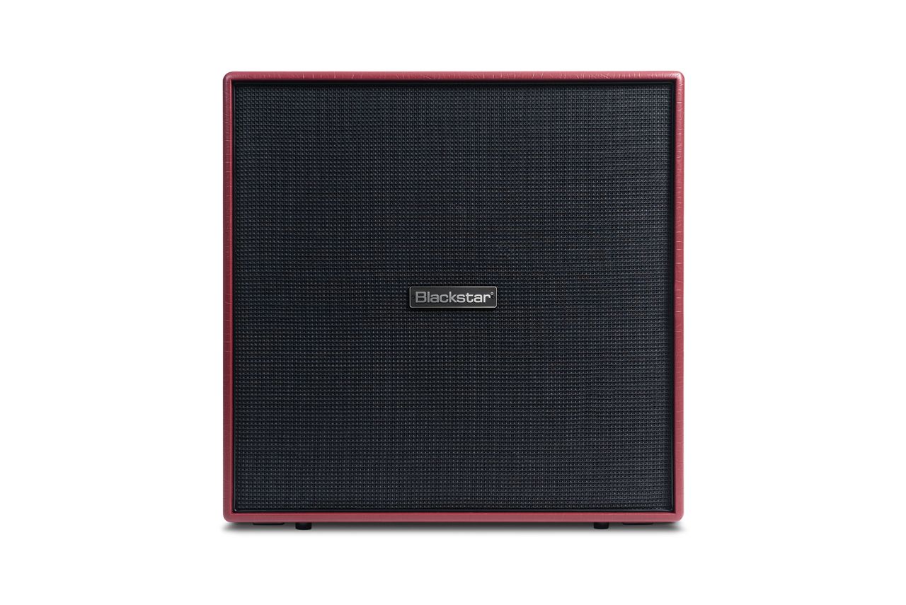 Blackstar's DA412 cabinet, pictured from the front and rear