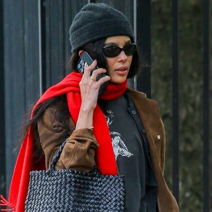 Zo&euml; Kravitz wore the soft loafers trend for spring 2026