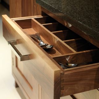 cutlery drawers with spoons