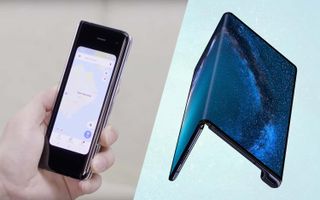 Galaxy Fold (left) and Huawei Mate X (right)