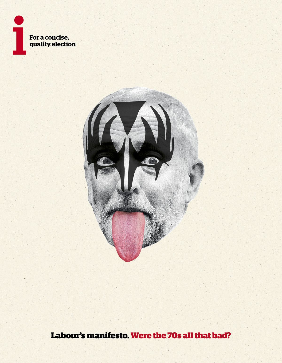 Jeremy Corbyn takes us back to the '70s with his Kiss make-up