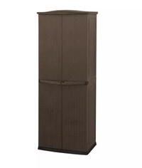 Faux Rattan 627L Garden Utility Cupboard |Just £100 at Argos