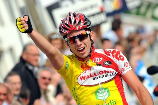 Race winner Gaetan Bille (Wallonie Bruxelles - Credit Agricole) is a happy man.