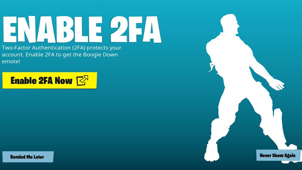 how to enable fortnite 2fa and unlock the boogie down emote gamesradar - free fortnite codes ps4