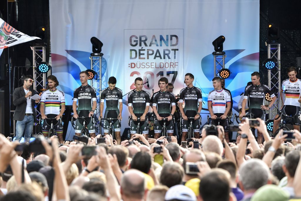 Bora-Hansgrohe at the 2017 Tour de France presentation