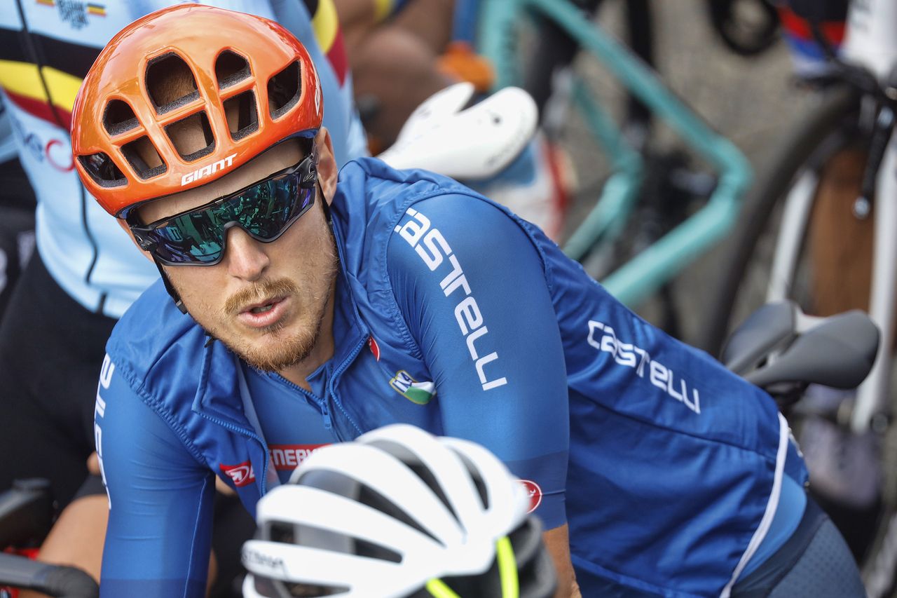 2020 UEC Road European Championships Men Elite Road Race Plouay Plouay 17745 km 26082020 Matteo Trentin ITA CCC Team photo Ilario BiondiBettiniPhoto2020
