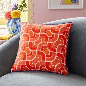 Sophie Robinson Wave Stitch Crewel Square Cushion