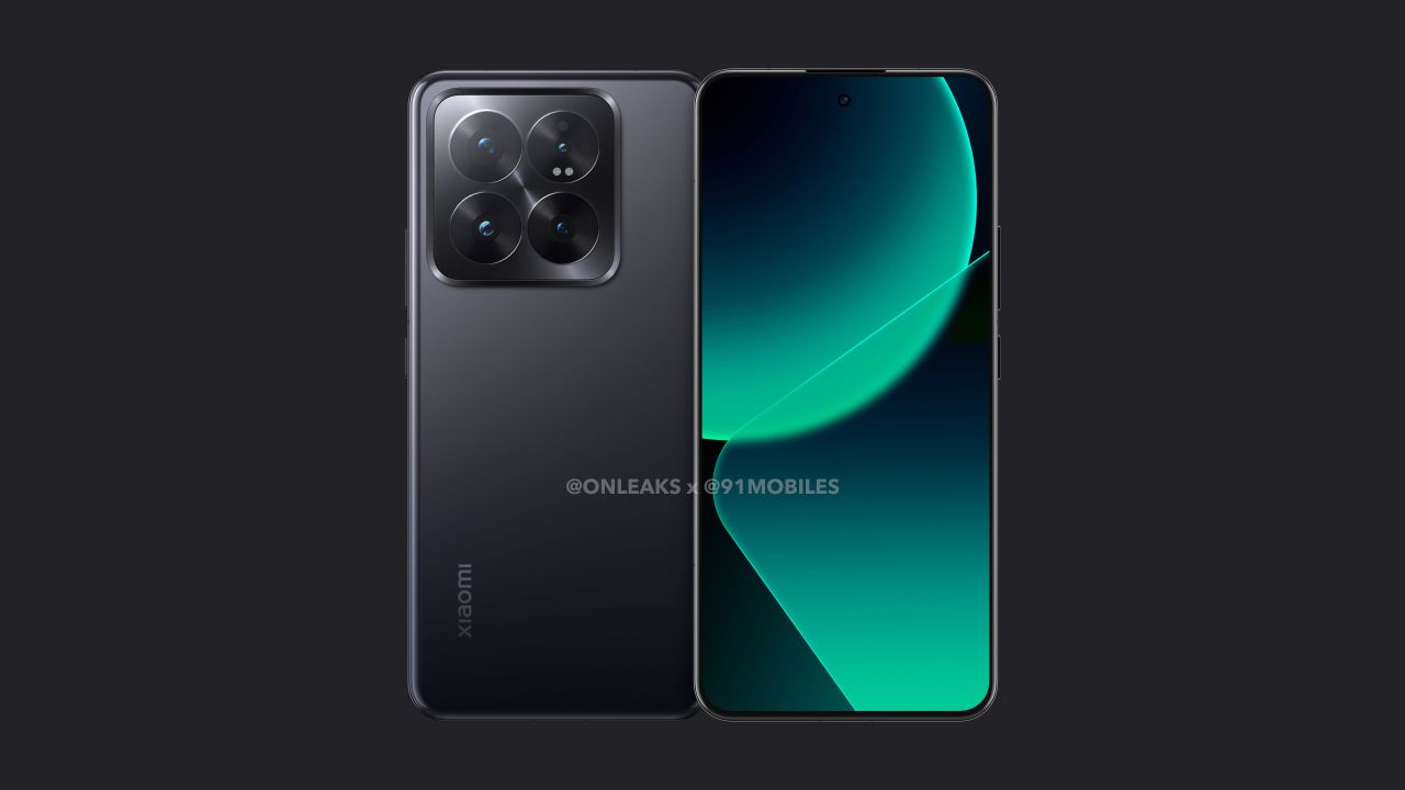 Xiaomi 14 Pro rear and front view