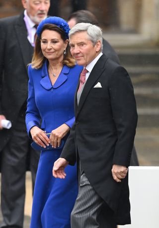 Carole Middleton and Michael Middleton at the Coronation