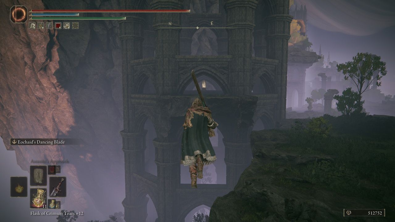 Elden Ring Stone-Sheathed Sword - Invisible bridge