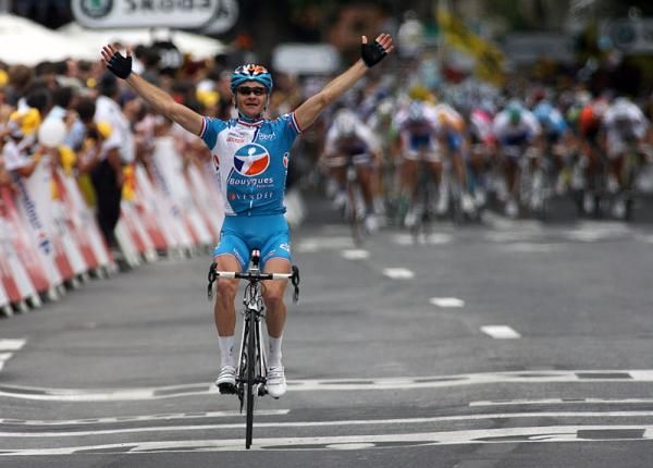 Thomas Voeckler (BBOX Bouygues Telecom) wins stage five in Perpignan.