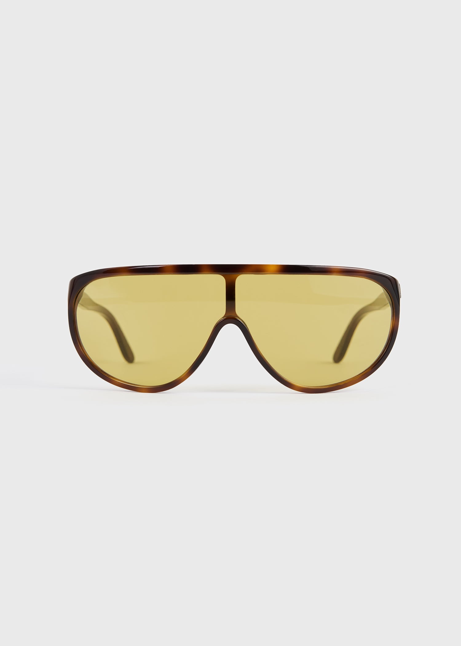 Shield Aviator Sunglasses Dark Havana - One Size