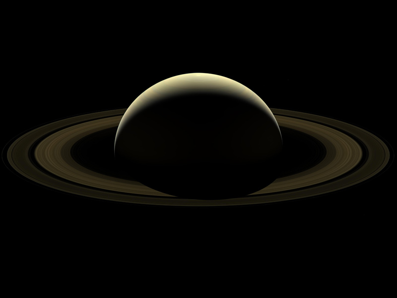 Artist's illustration of Saturn.
