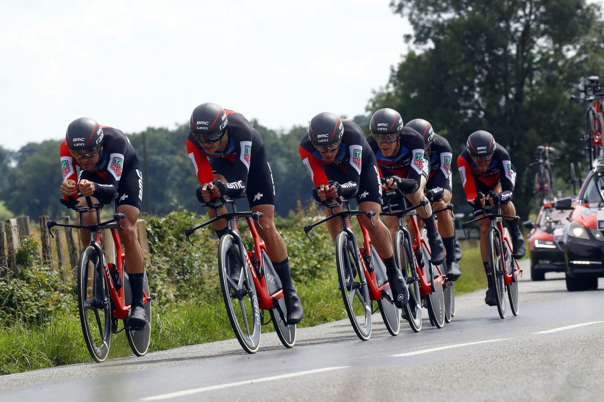 BMC Racing in the Dauphine TTT