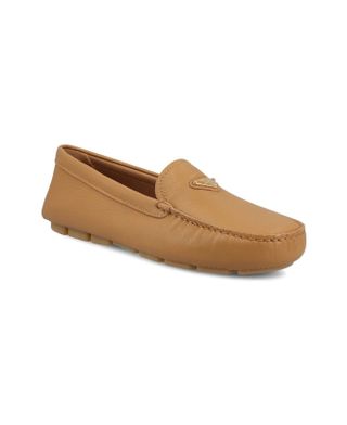 Best Price on the Market at Italist | Prada Triangle-Logo Slip-On Loafers