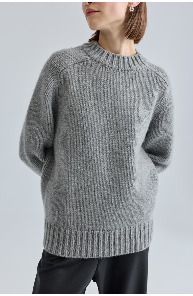 Almina Concept Knit Wool Crewneck Sweater
