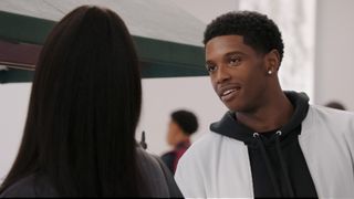 Martin Bobb-Semple as Lando Johnson smiling in All American: Homecoming season 3