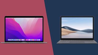 Image of MacBook Air and Surface Laptop 4