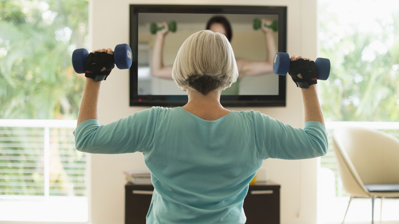 Dumbbell workout at home