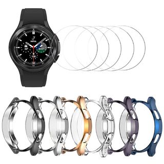 haojavo tempered glass screen protectors and tpu bumpers galaxy watch 4 classic 42mm