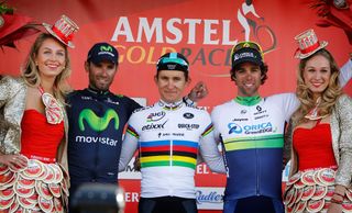 The podium at Amstel Gold Race