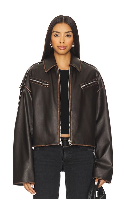Esther Faux Leather Jacket