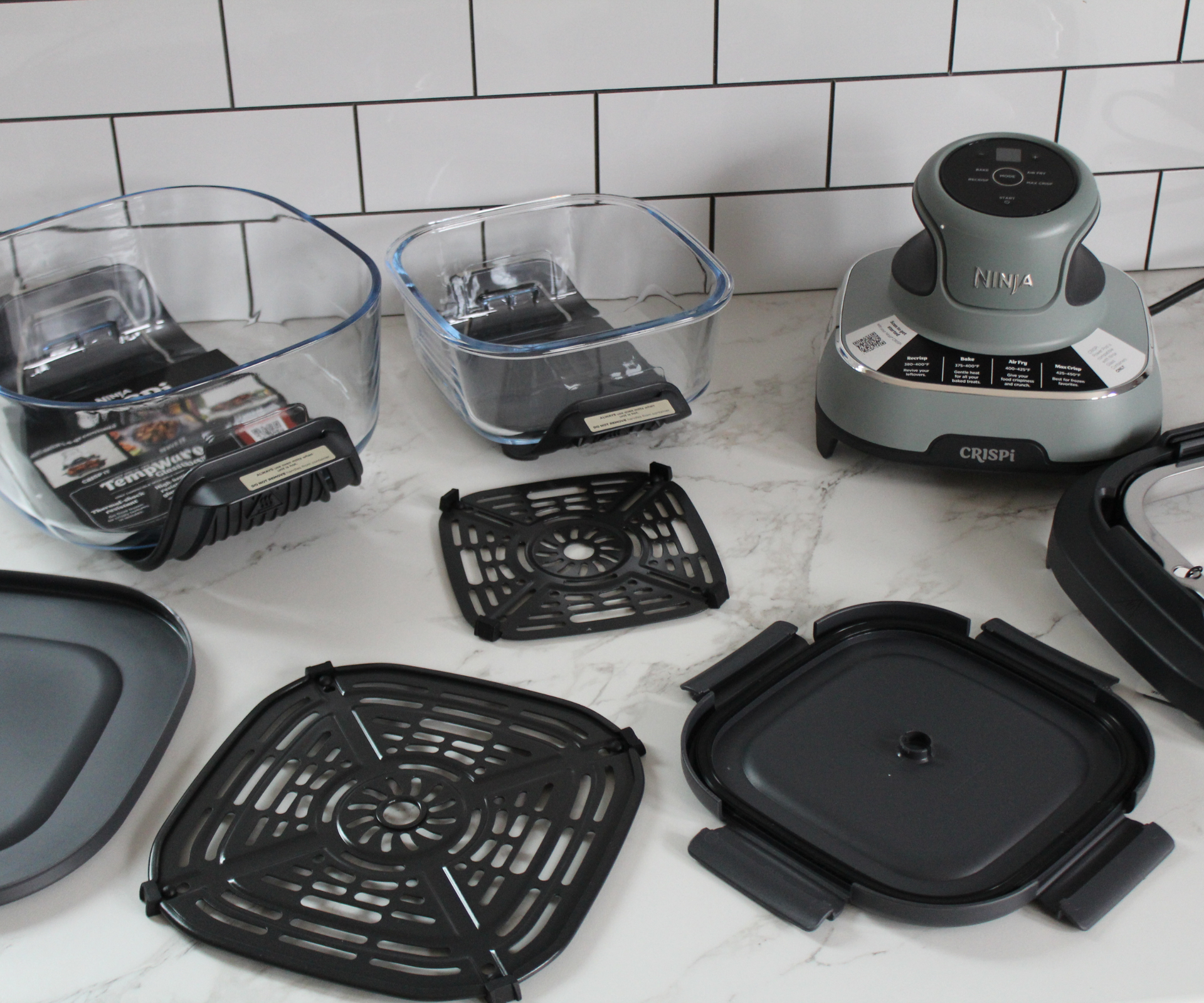 Ninja Crispi Portable Glass Air Fryer in the test kitchen