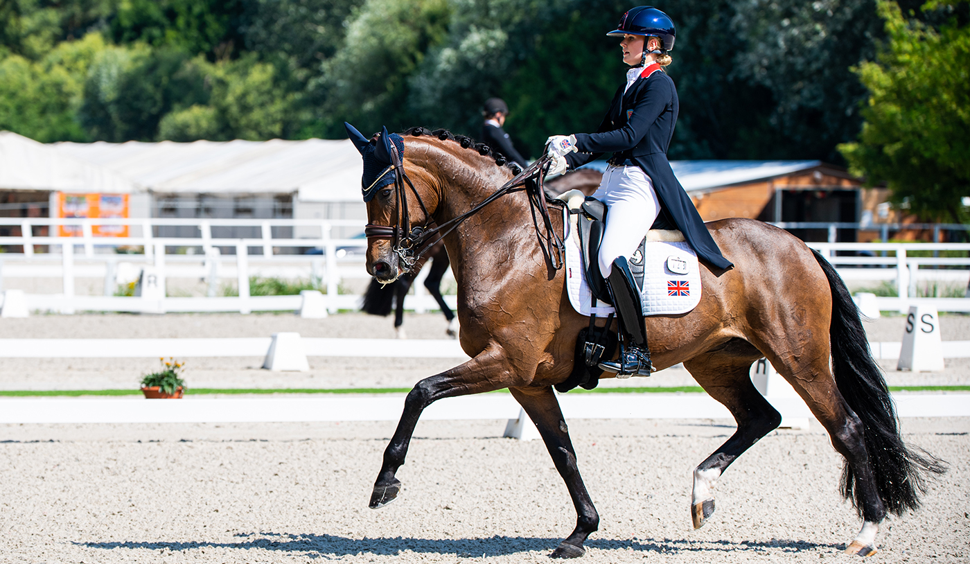 Annabella Pidgley and Espe en route to winning double gold at the young rider Europeans 2023