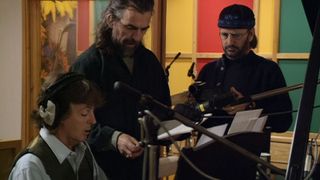 image of Paul McCartney creating Now and Then song