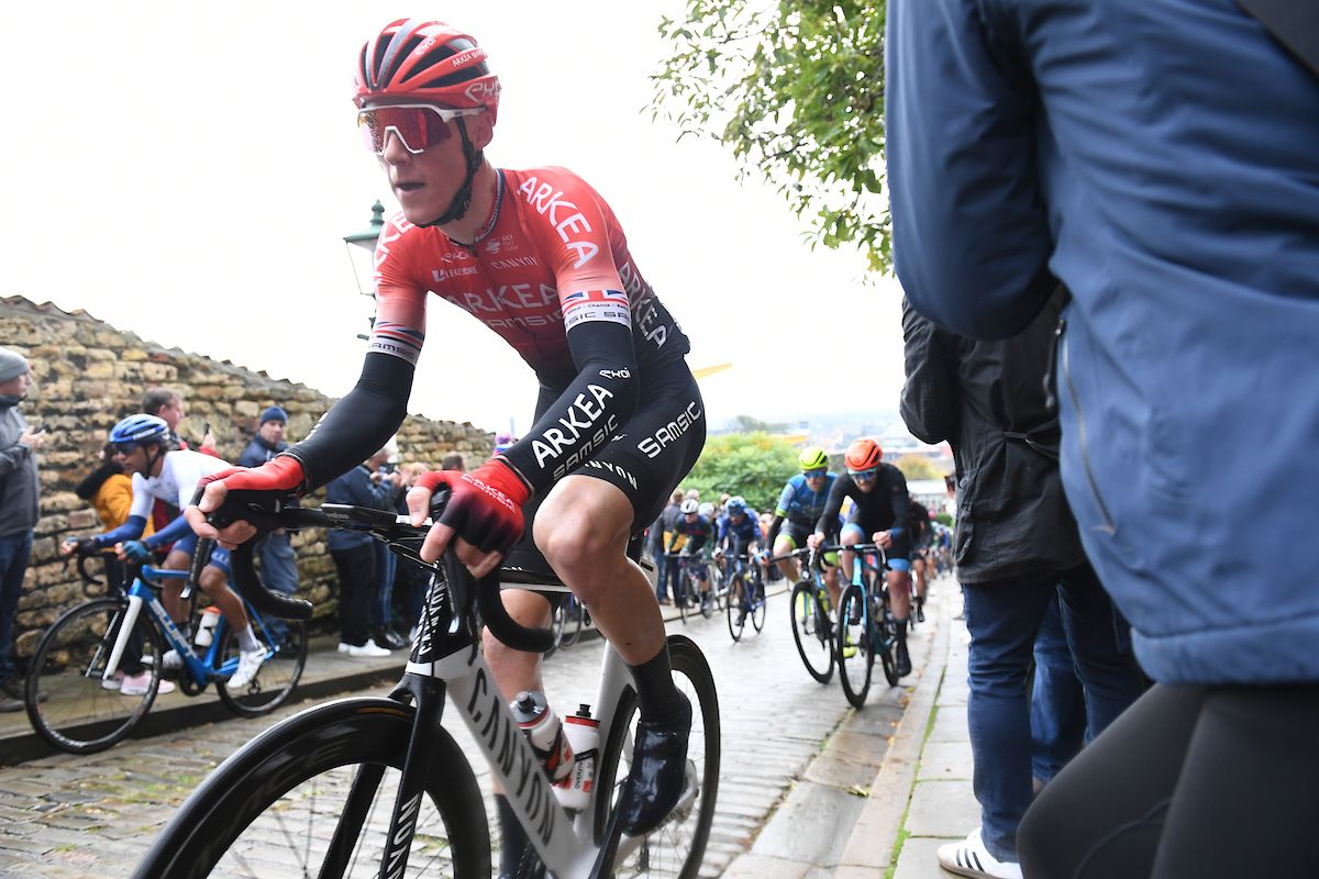 Picture by Simon Wilkinson/SWpix.com - 17/10/2021 - Cycling - Men's National Road Championships - Rapha Lincoln GP - Lincoln, England - Arkea-Samsic's Connor Swift.