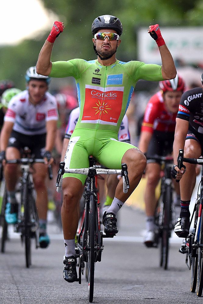 Nacer Bouhanni (Cofidis) victory salute on stage 4
