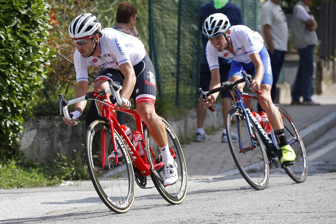 Fabio Felline racing with the Italian National Team