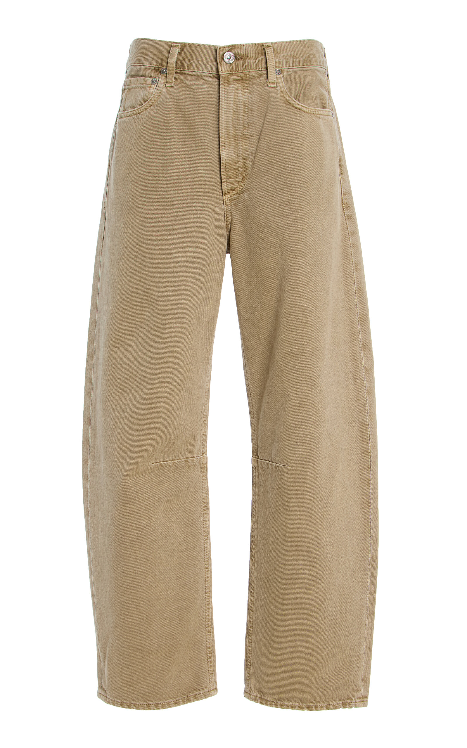 Miro Stretch High-Rise Barrel-Leg Jeans