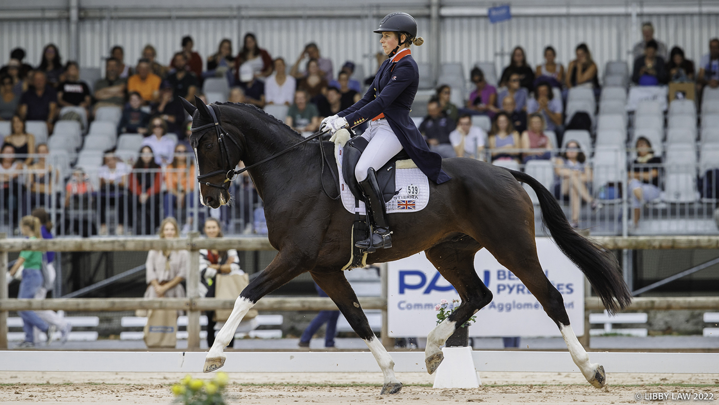 Pau Horse Trials dressage: Izzy Taylor and Monkeying Around