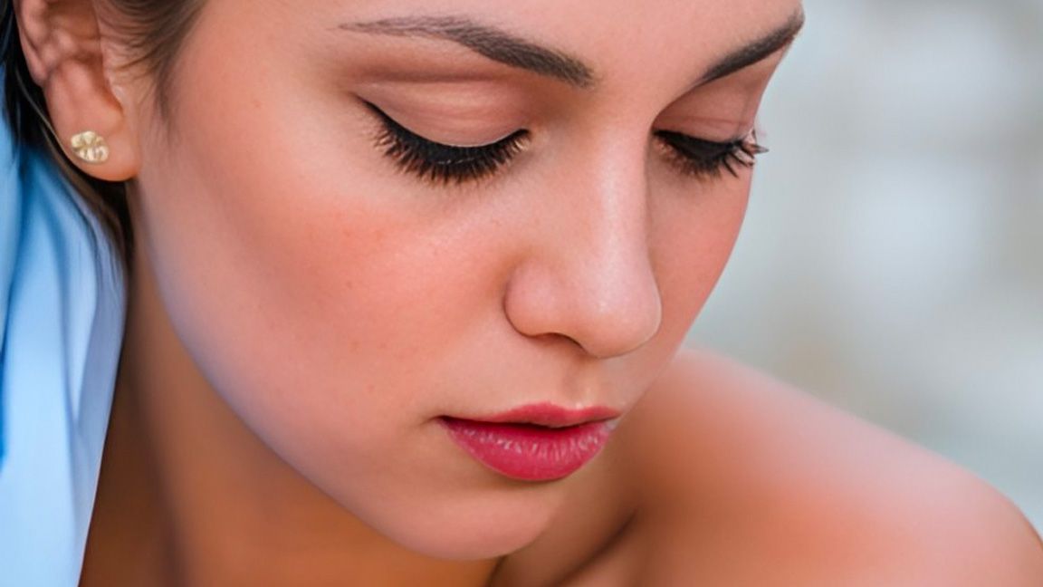 AI photo; a woman looking down