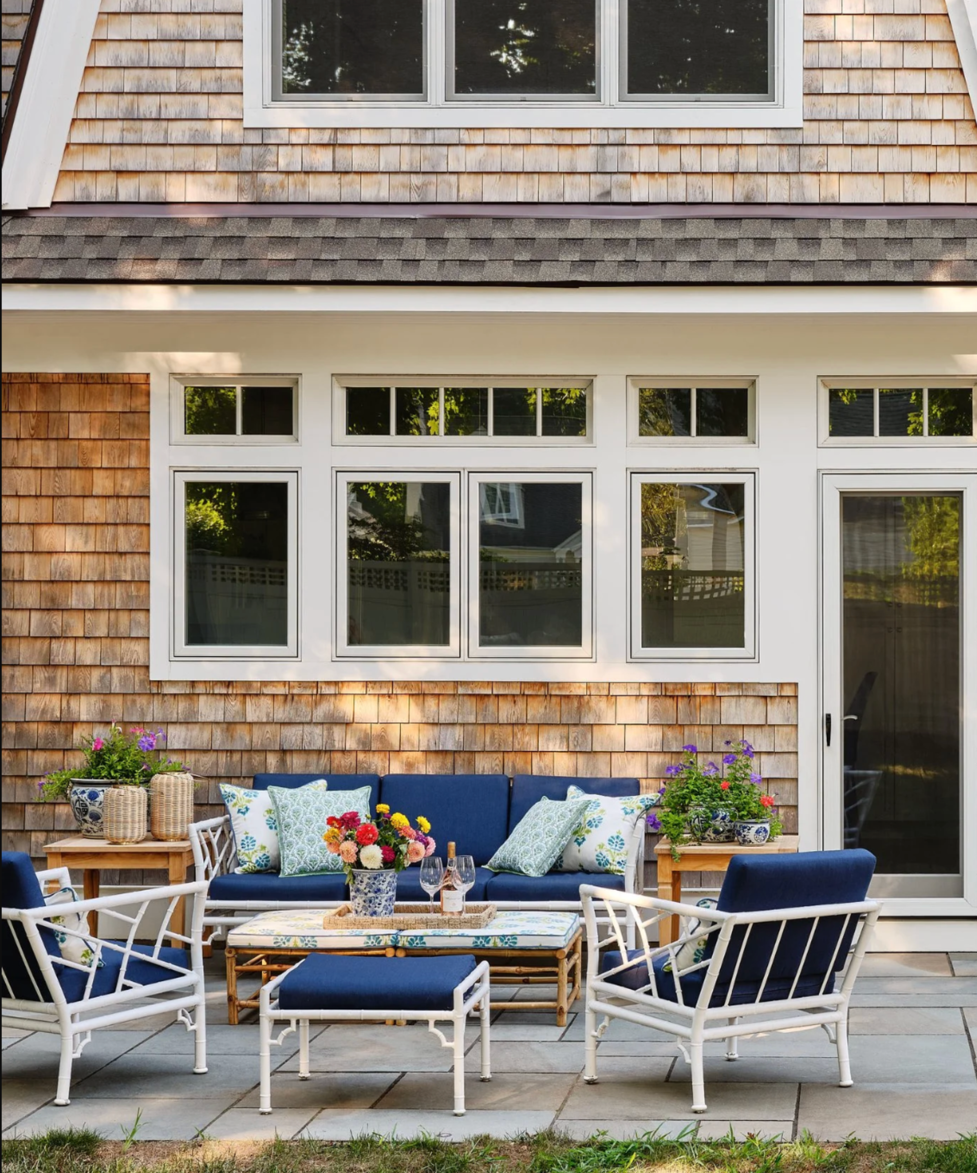 navy patio furniture