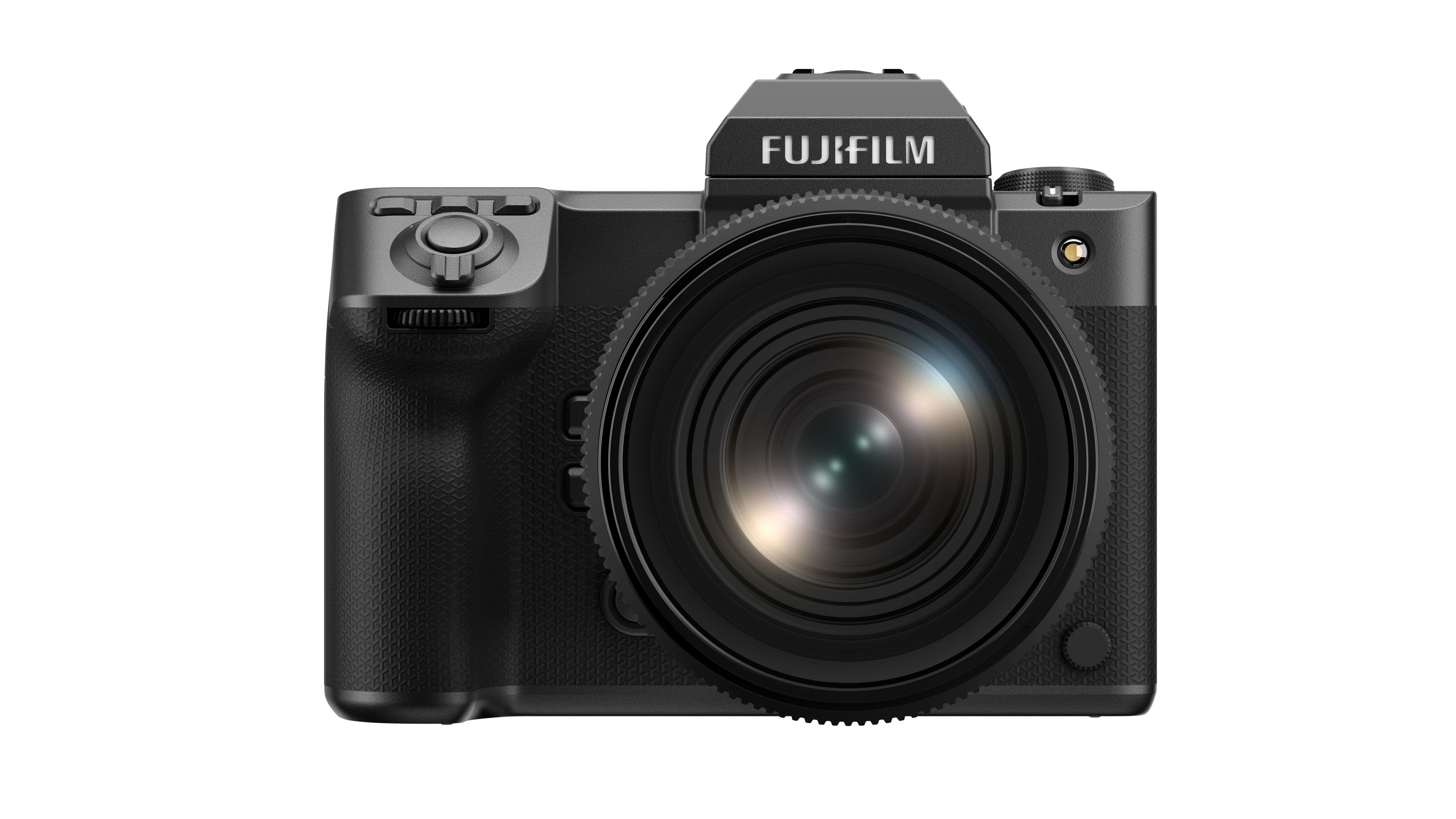 The Fujifilm GFX 100 II on a white background