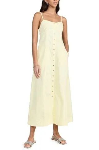 Free People Women's Just Jill Maxi, Yellow Small