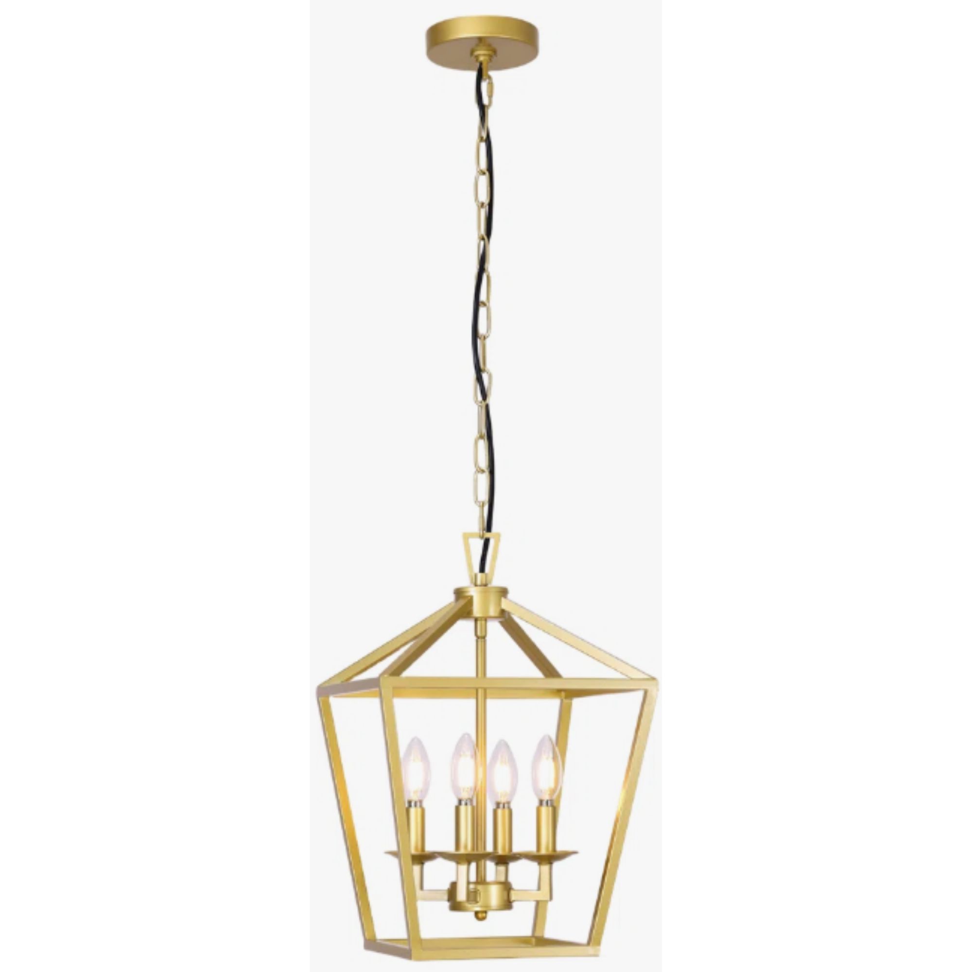 Gold pendant light