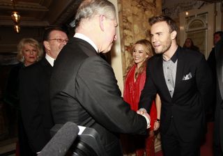 King Charles and Gary Barlow meeting